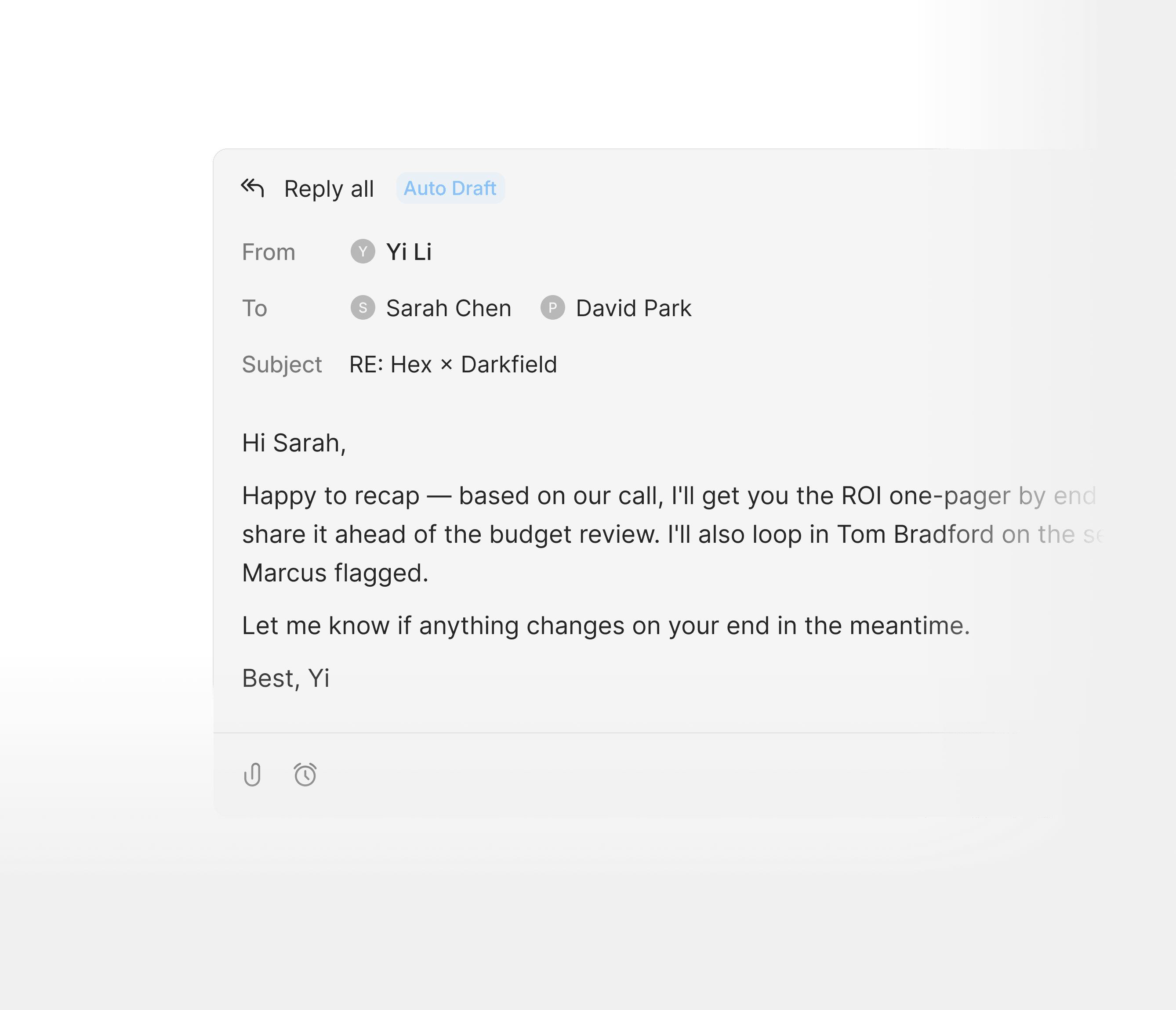 Personalized follow-up emails drafted for you