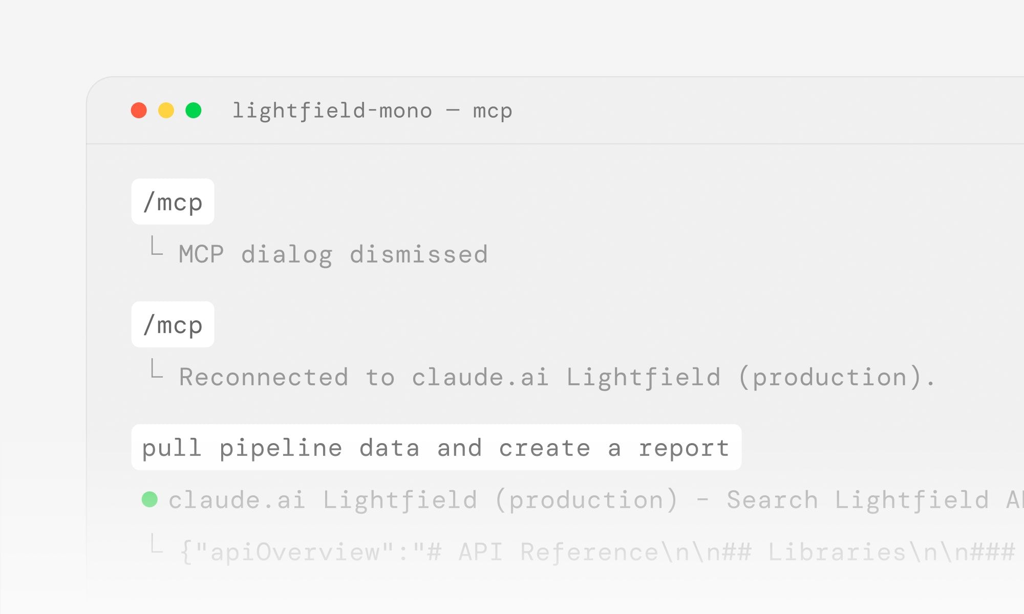 Lightfield MCP